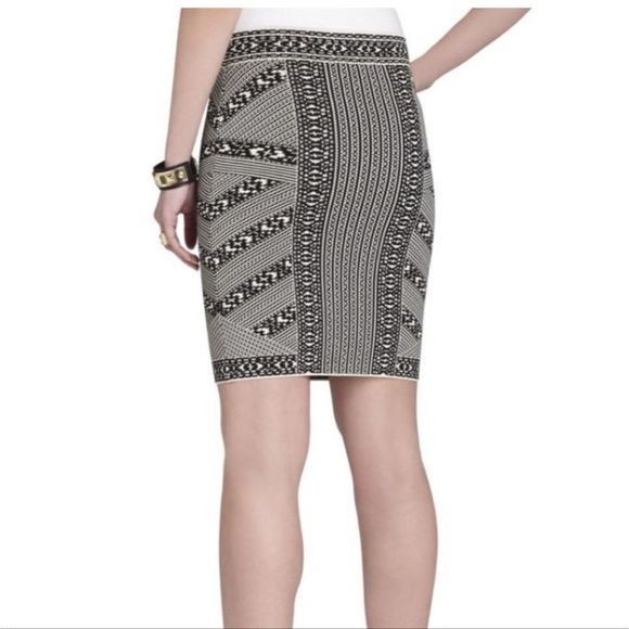 NWT BCBGMAXAZRIA ‘josa’ Embroidered Jacquard Skirt - Picture 3 of 5